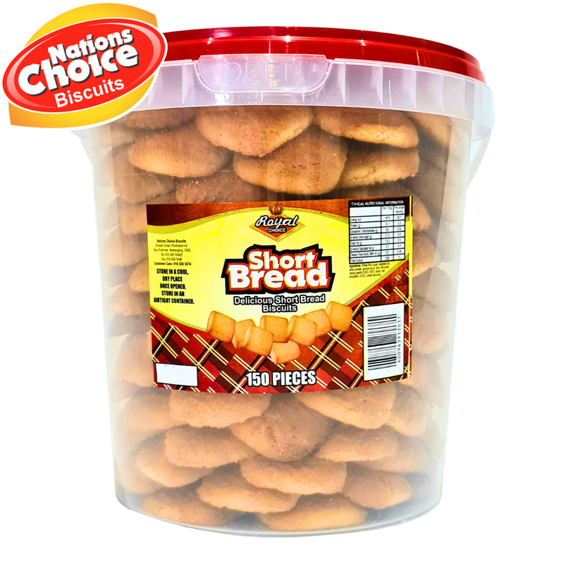 Shortbread Biscuits – 150 pcs Tub