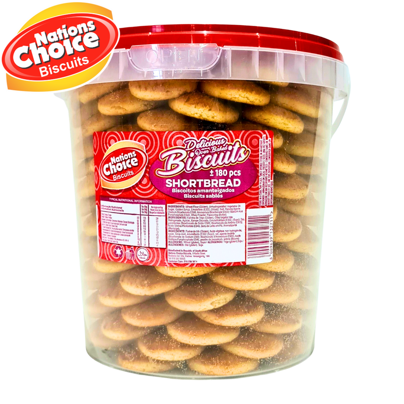 Shortbread Biscuits – 180 pcs Tub